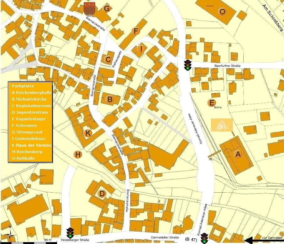Karte Reichelsheim Ortsmitte